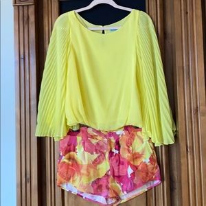 Vintage Alice and Olivia Floral Short and Top